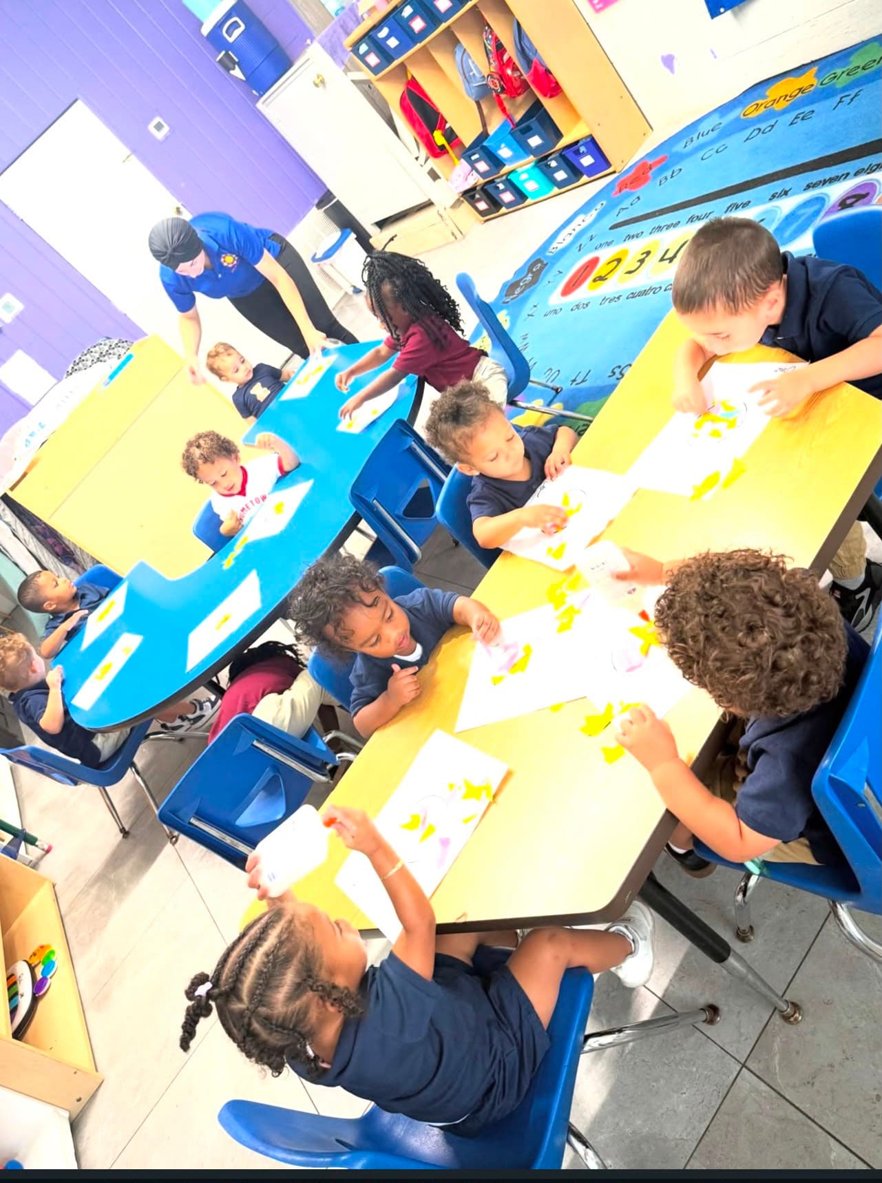 A classroom at Under The Sun Academy