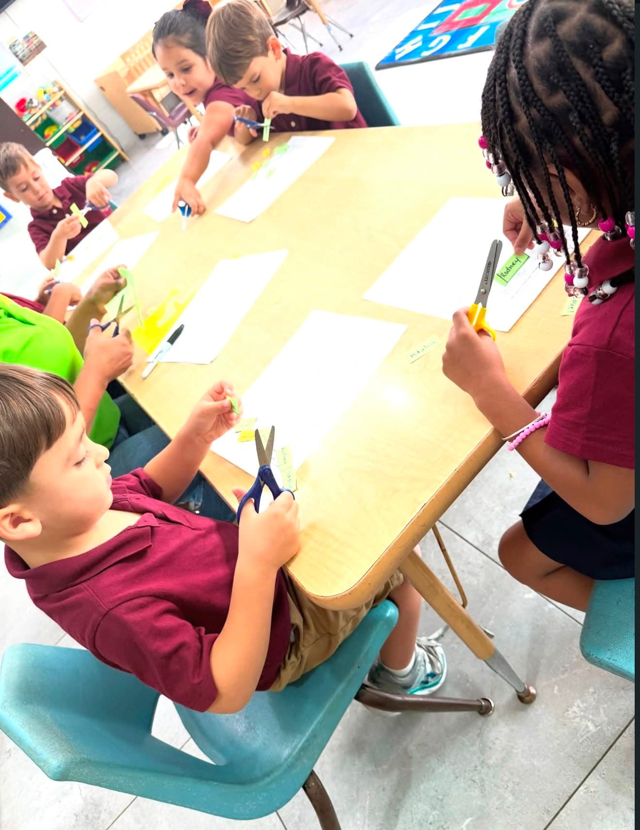 A classroom at Under The Sun Academy